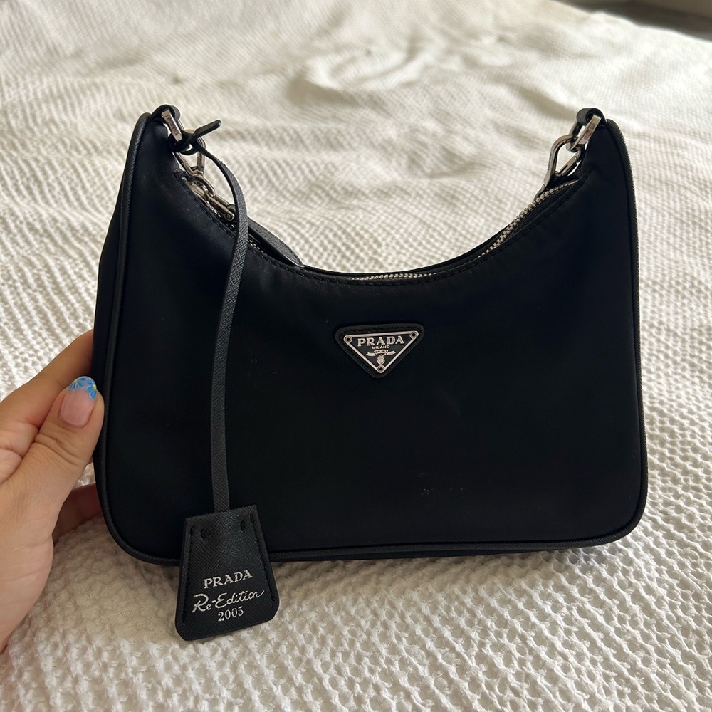 Prada Black Re-Edition Shoulder Bag